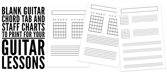 blank guitar chords and tab sheets