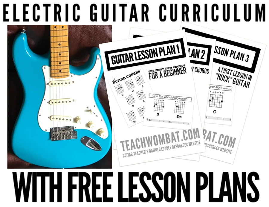 electric guitar teaching curriculum