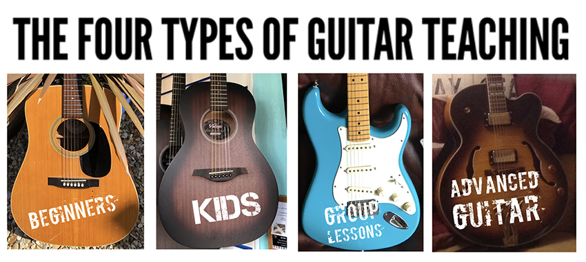the four main and most common types of guitar teaching situations