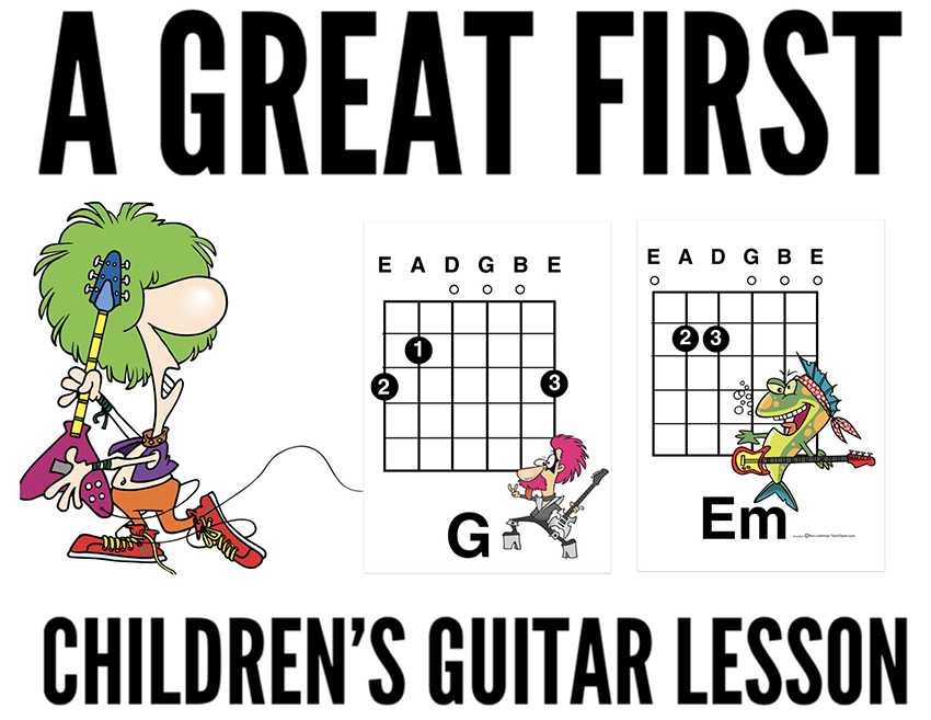 a great first guitar lesson for children of any age