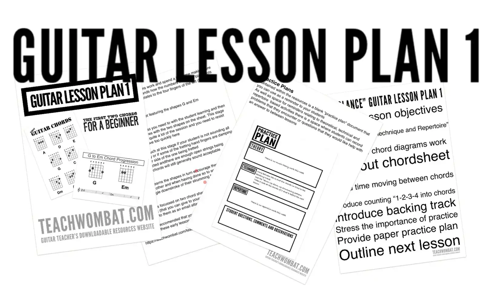 how to teach guitar lessons with lesson plans