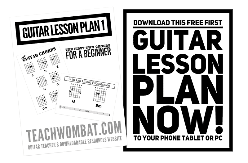 how to teach guitar lessons with lesson plans