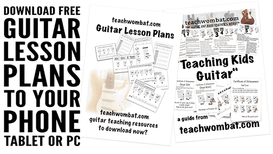 guitar lesson plans for kids and adults