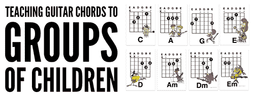 guitar chords and lessons for groups of children