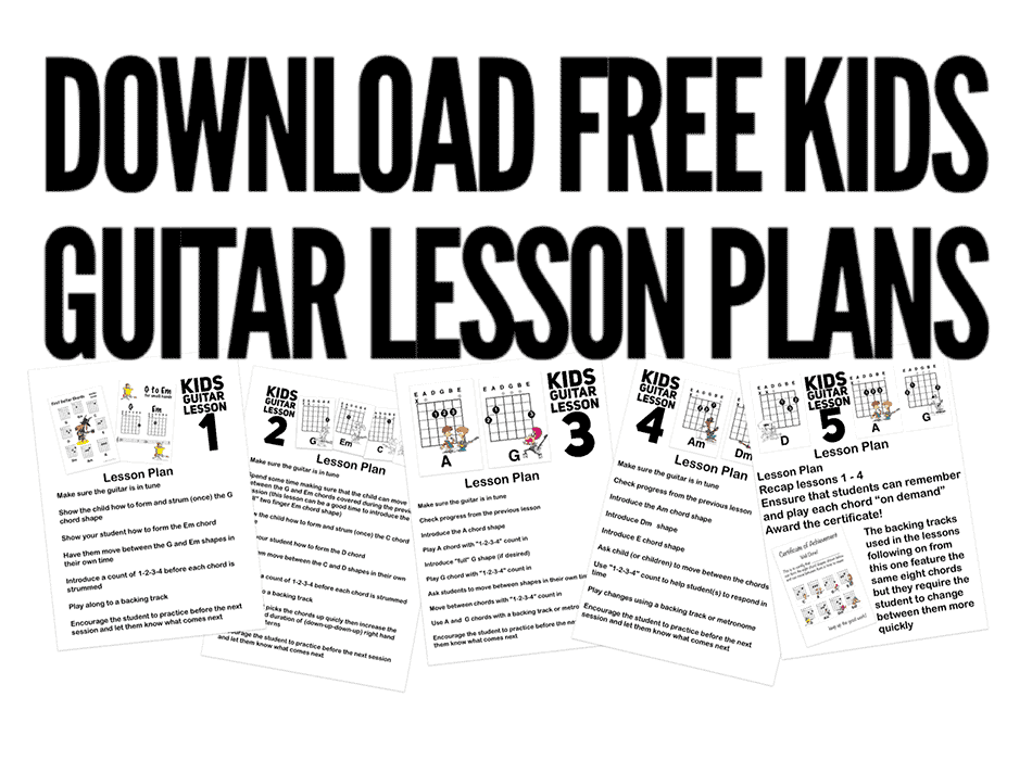 lesson plans for teaching kids to play guitar