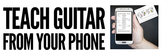How to teach guitar using a phone