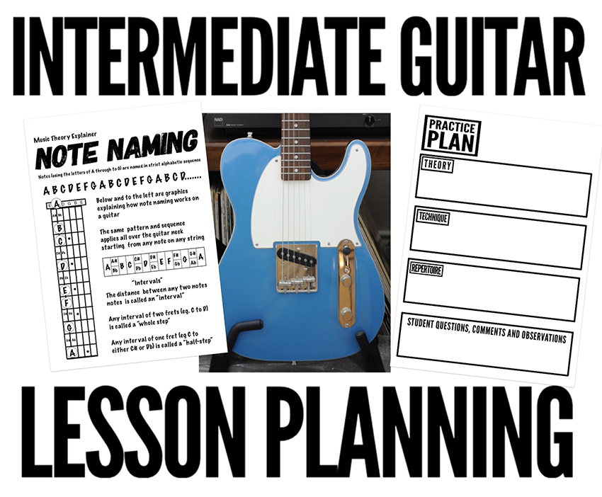 Lesson planning for intermediate guitar students