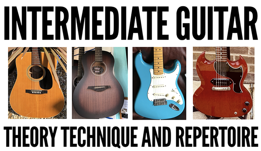 Theory technique and repertoire for intermediate guitar students