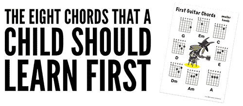 The best guitar chords for children to learn