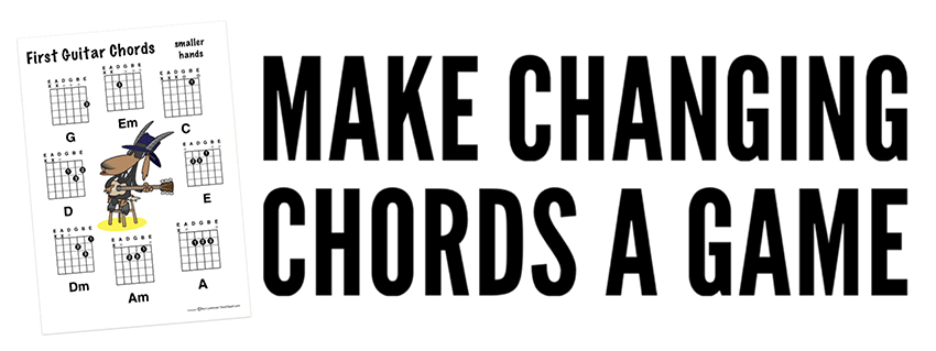 How to use games to teach kids to play the guitar