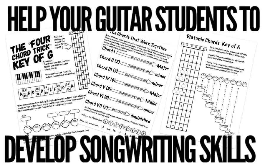 How to write songs on a guitar