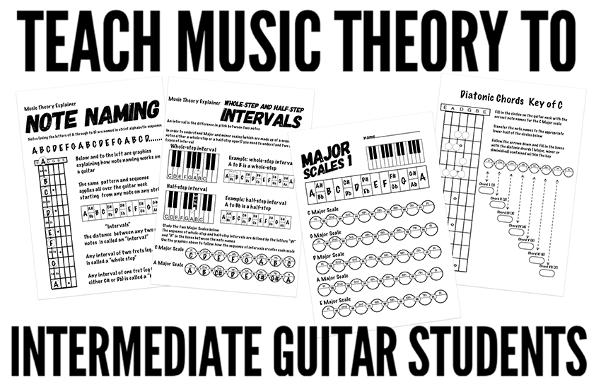 How to teach intermediate level guitar players the basics of music theory and beyond