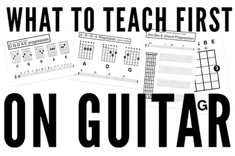 what to teach first on guitar